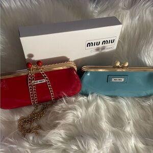 Miu Miu Parfums Collection Gold Kiss -lock Patent Finished